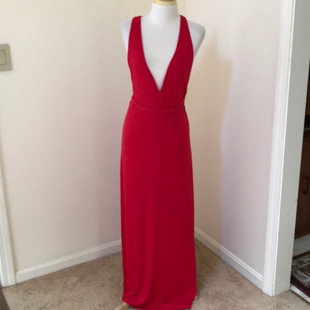 NWT! BCBGMAXAZARIA Size S convertible halter dress